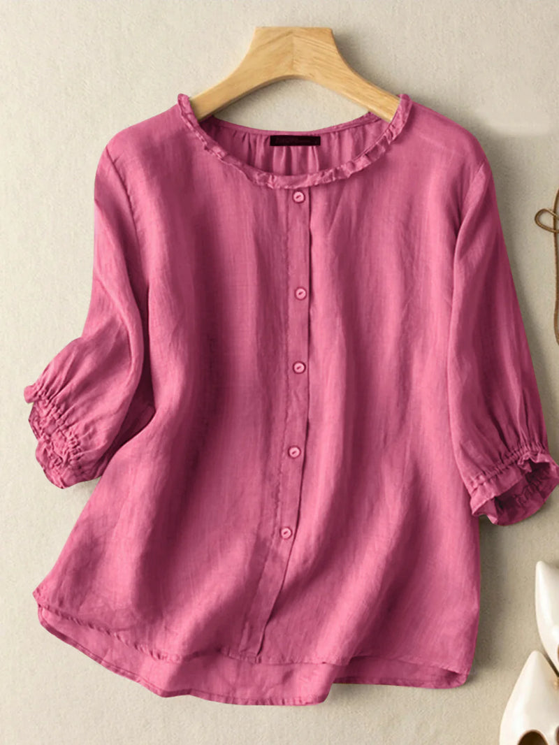 Heavy Cotton Type Pink Top for women