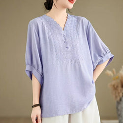 EMBROIDERY STYLIISH NECK TOP