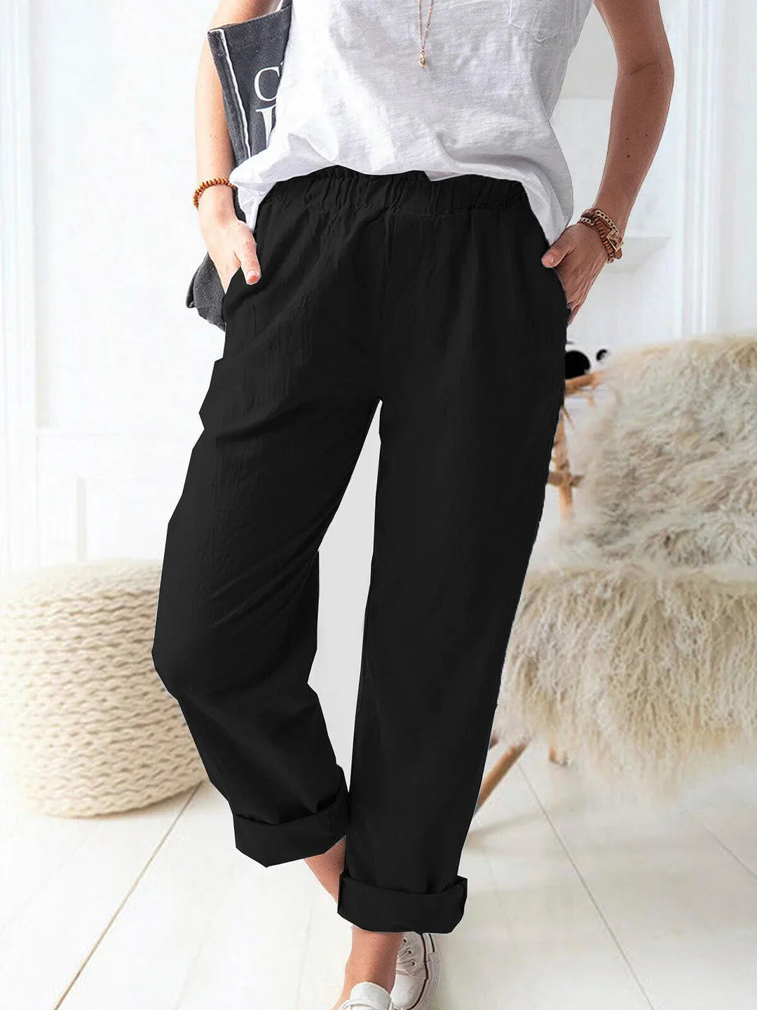 Viscose Silk Ankle Length Slim Fit Slim Kosi Formal Pant