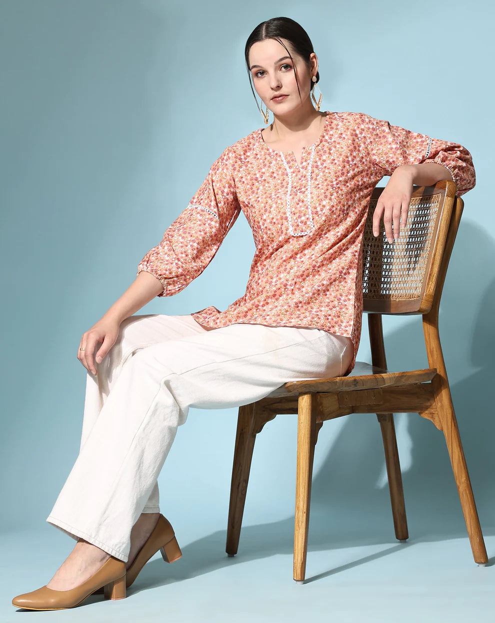 Mystical Moonlight Peach Tunic