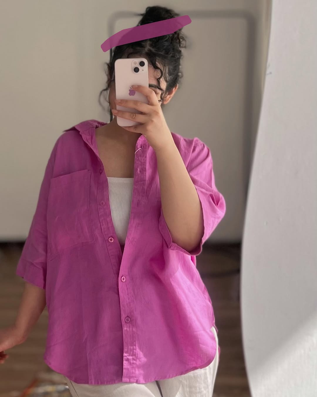 Pink Luxury Cotton Shirt