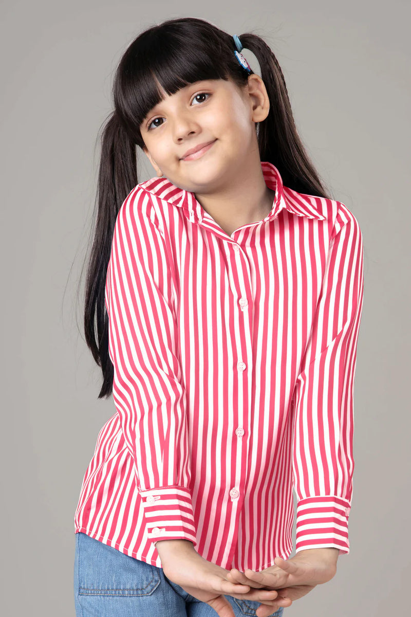 Classic Stripes Shirt For Girls