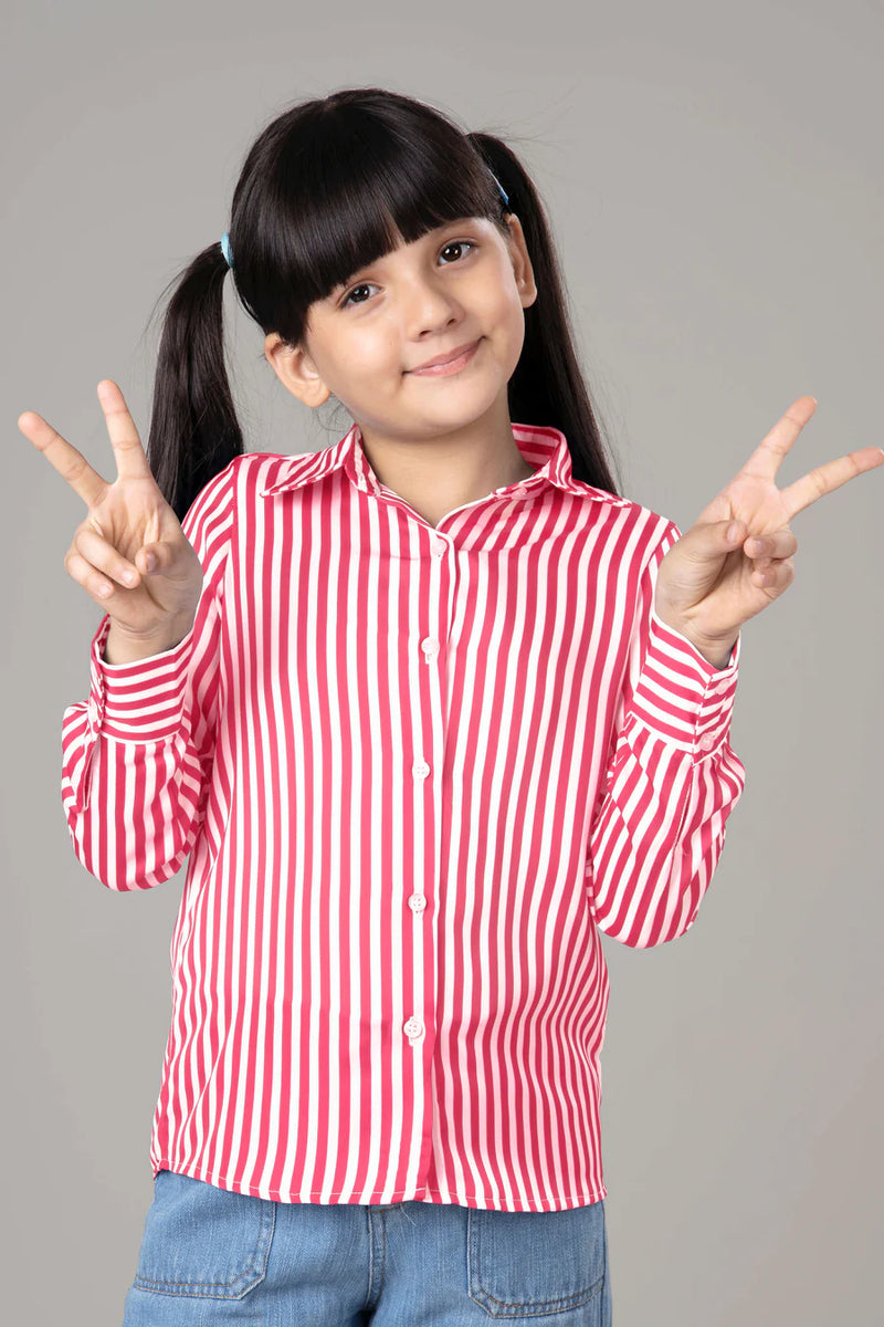 Classic Stripes Shirt For Girls