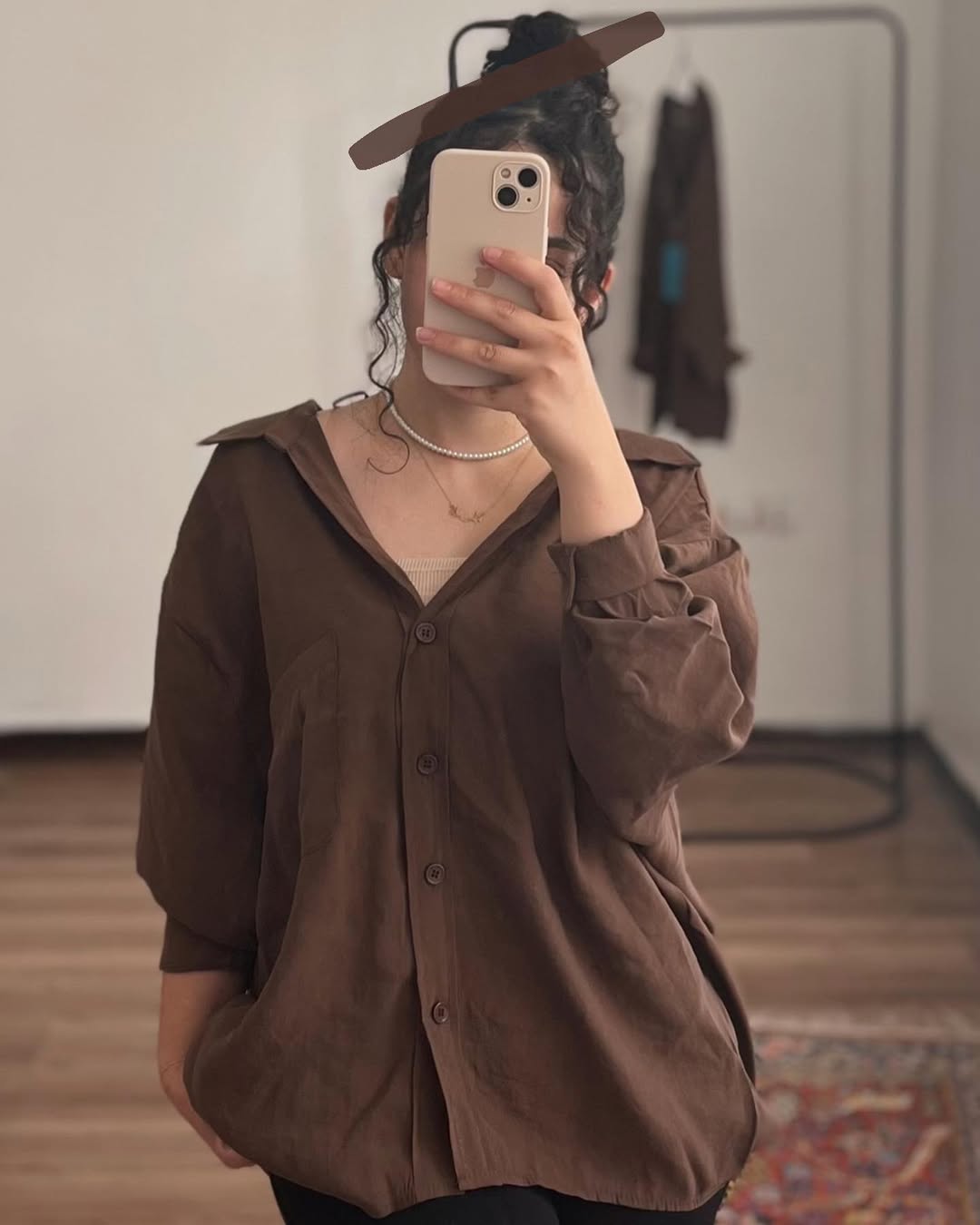 Brown Luxury Cotton Shirt