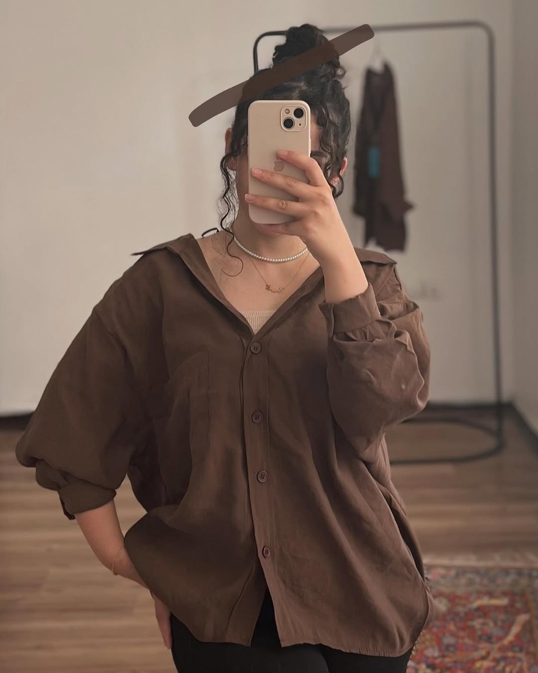 Brown Luxury Cotton Shirt
