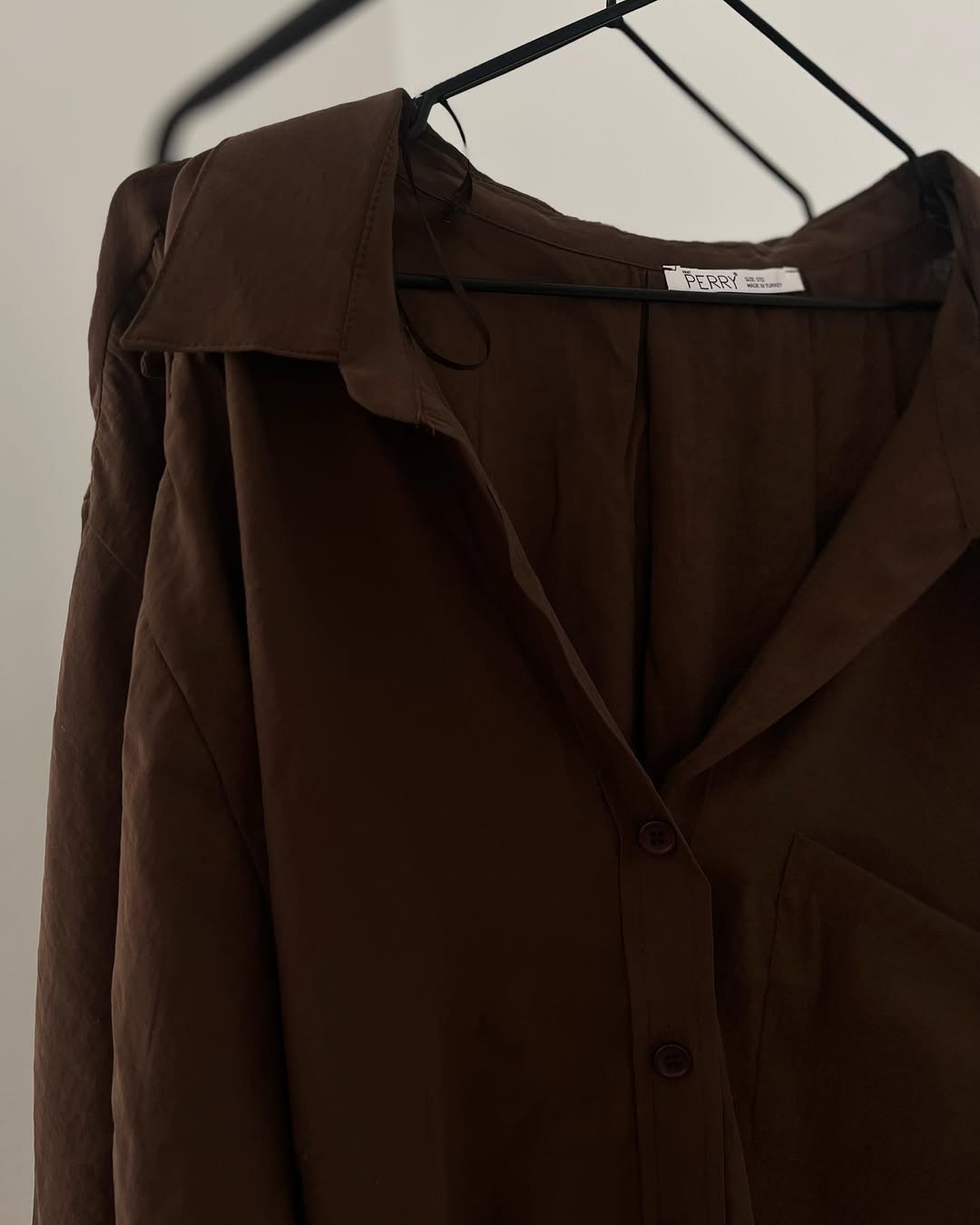 Brown Luxury Cotton Shirt