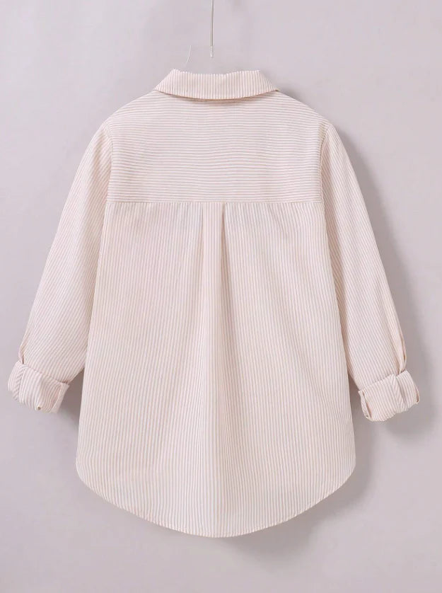 Girls Striped Sun Protection Shirt Korean Style Spring/Summer