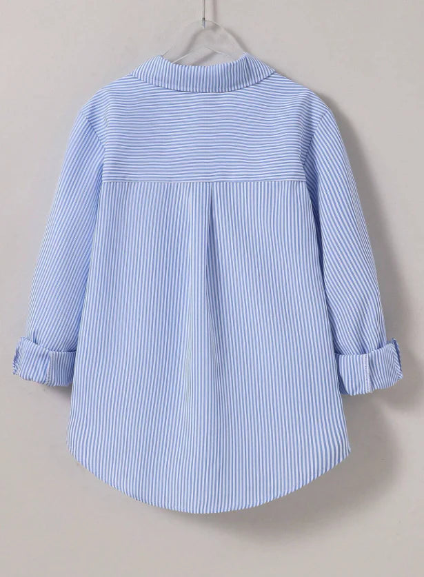 Girls Striped Sun Protection Shirt Korean Style Spring/Summer