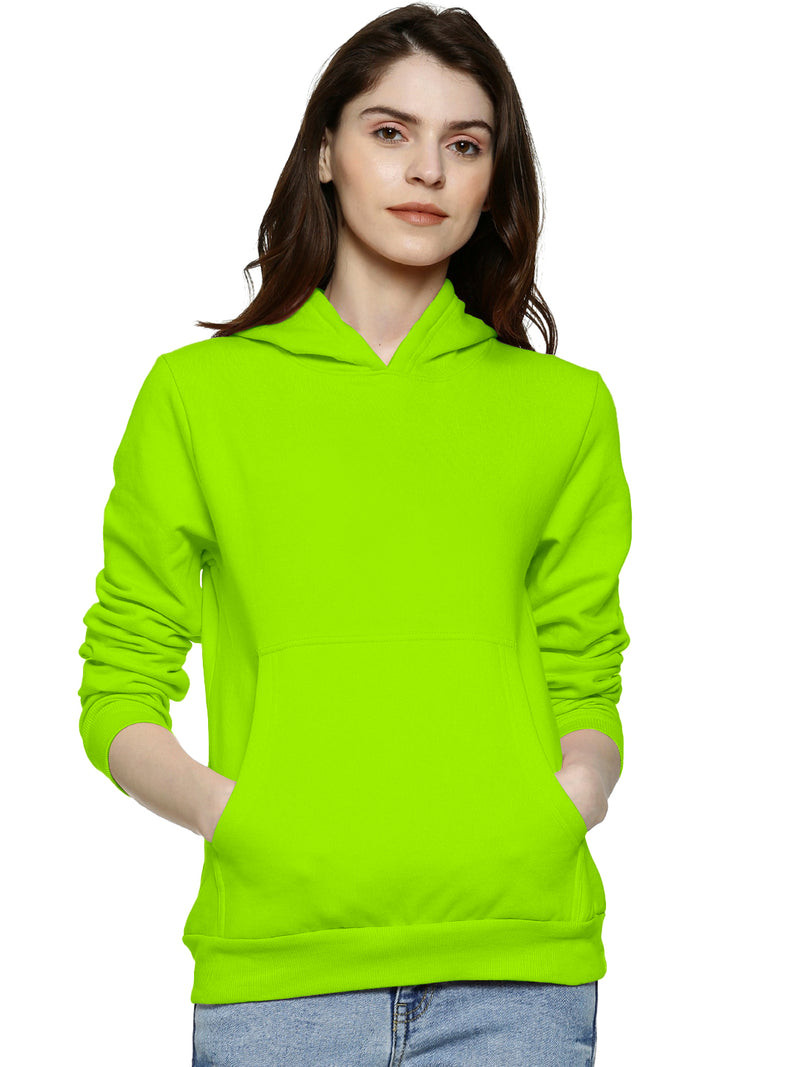 Plain Ladies Premium Quality Hooded Sweatshirt ( 15 Colors )