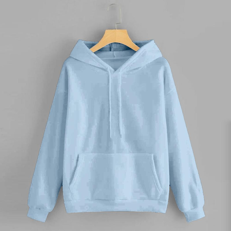 Sky Solid Hooded Sweatshirt