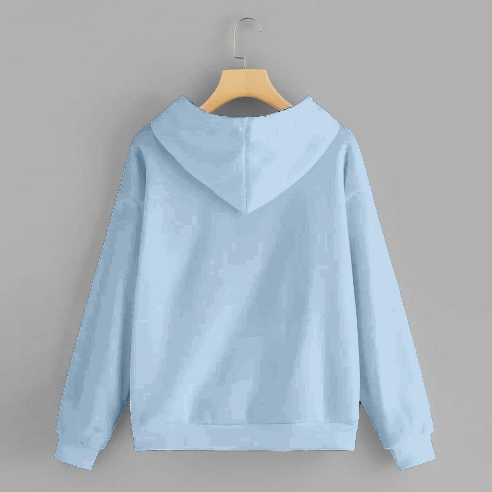 Sky Solid Hooded Sweatshirt