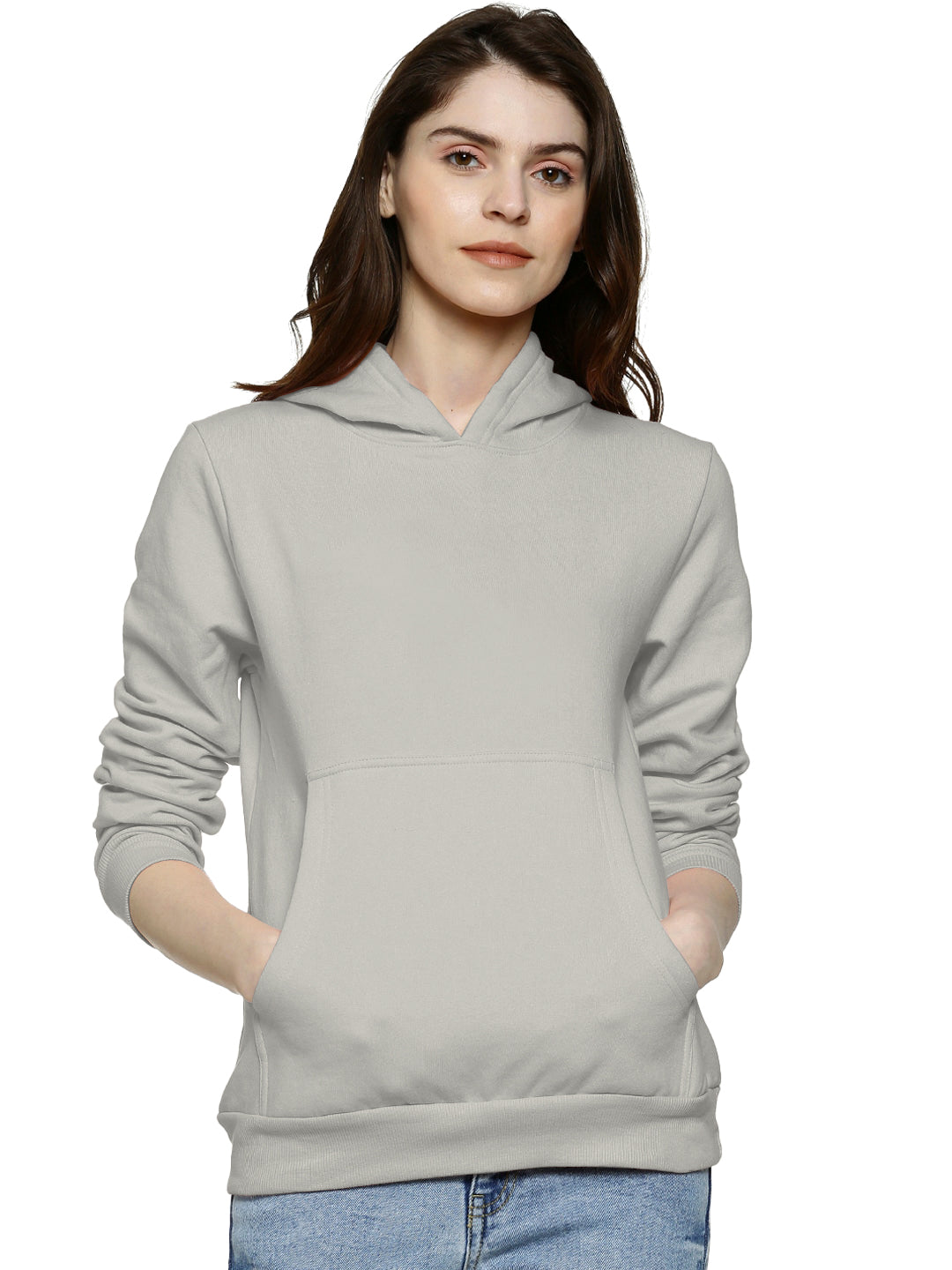 Plain Ladies Premium Quality Hooded Sweatshirt ( 15 Colors )