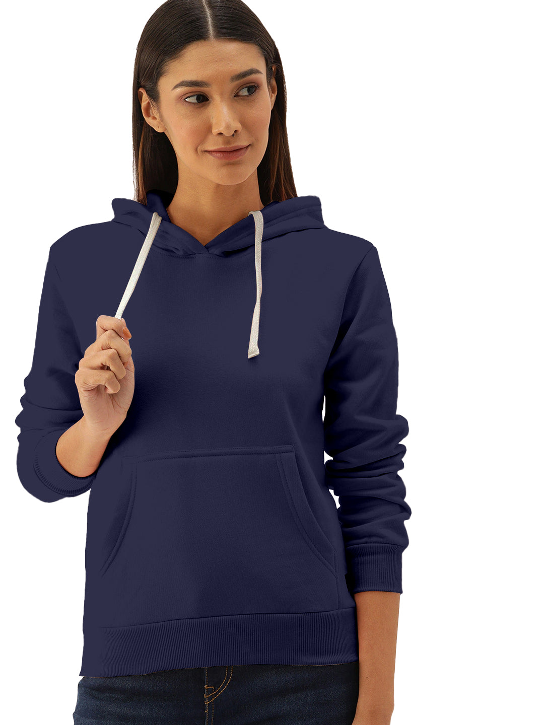 Plain Ladies Premium Quality Hooded Sweatshirt ( 15 Colors )