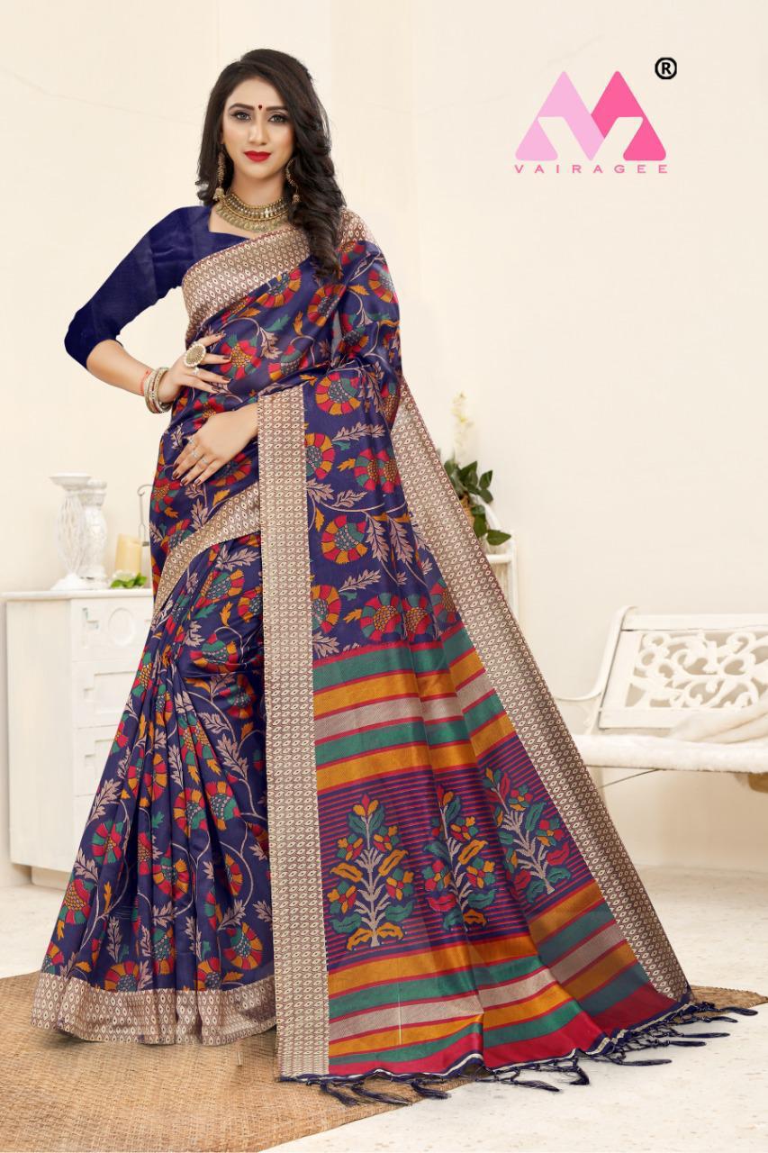 Women's Latest Soft Silk Saree With Blouse Piece