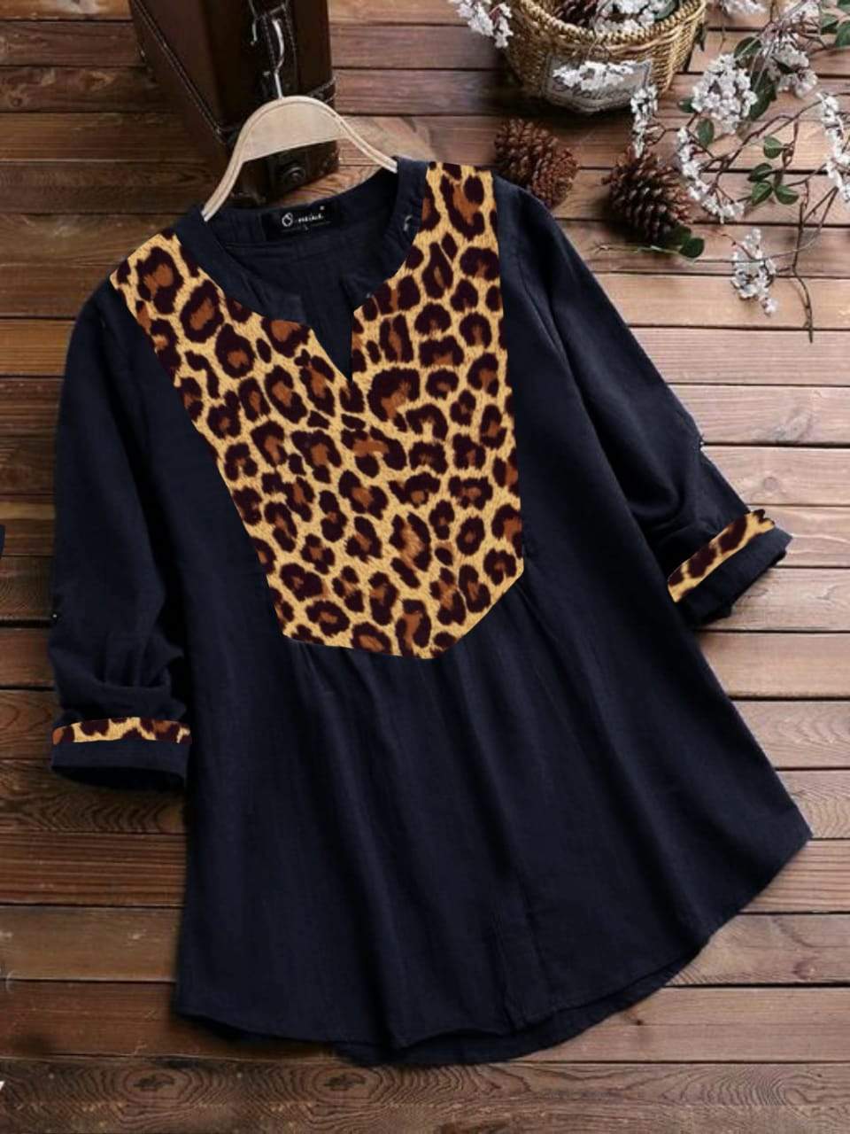 Women's Animal Printed Cotton Tunic