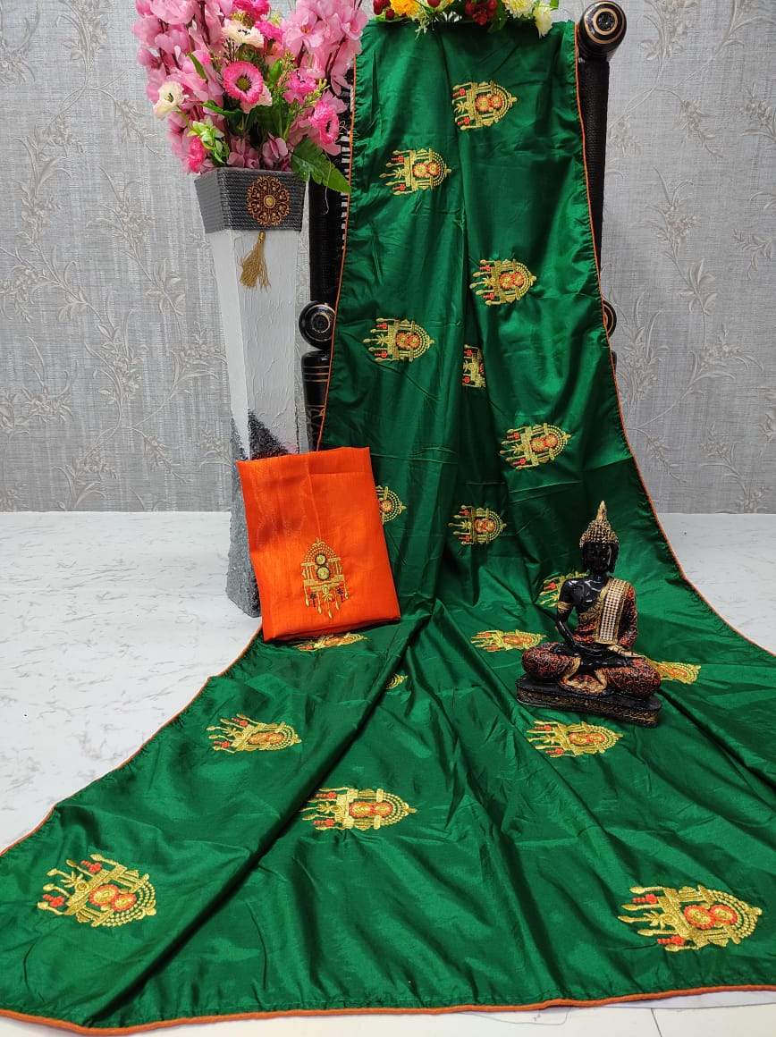 Women's Sana Silk Saree With Silk Blouse Piece