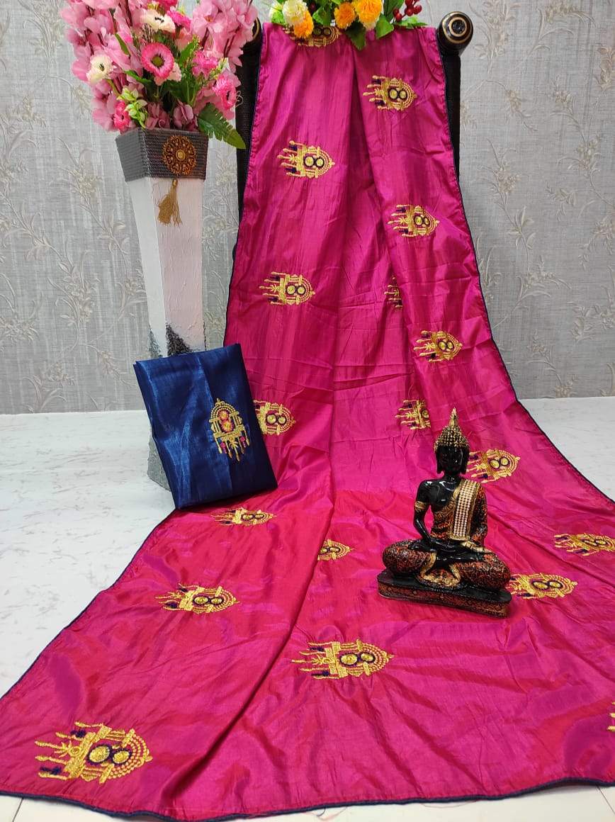 Women's Sana Silk Saree With Silk Blouse Piece