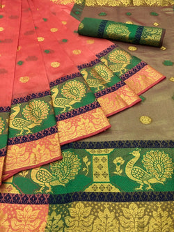 Women's Banarasi Silk Saree With Blouse Piece