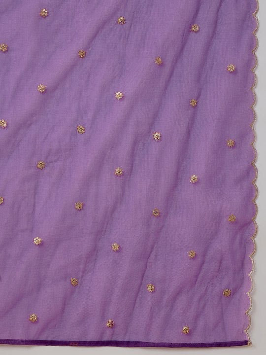 WOMEN EMBROIDERY ANARKALI KURTA SET WITH DUPATTA