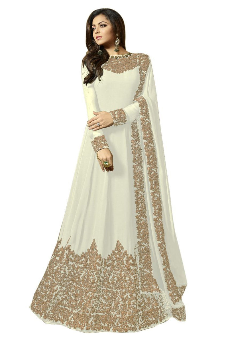 Women's Codding Long Anarkali Gown With Duppta(Free Size)