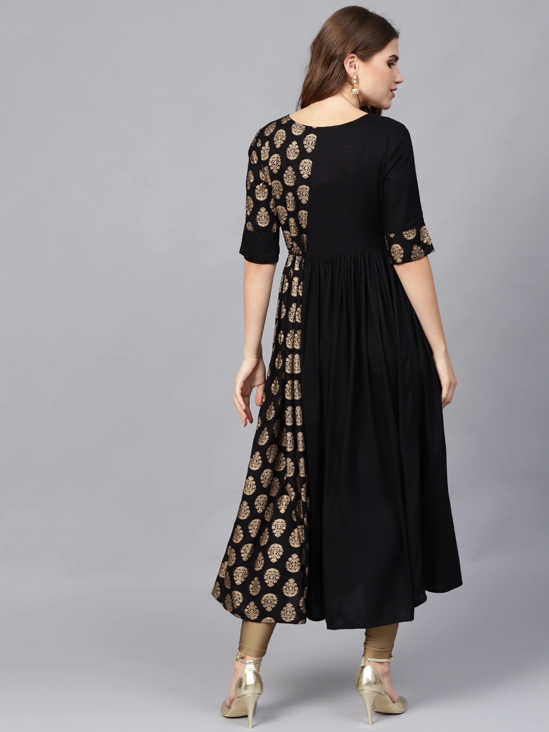 Women's Rayon Kurti With Printed Work