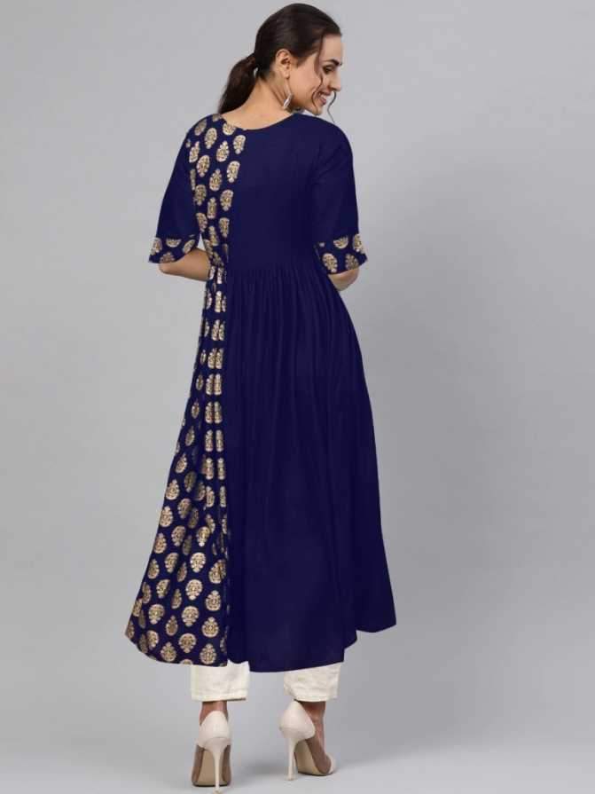 Women's Rayon Kurti With Printed Work