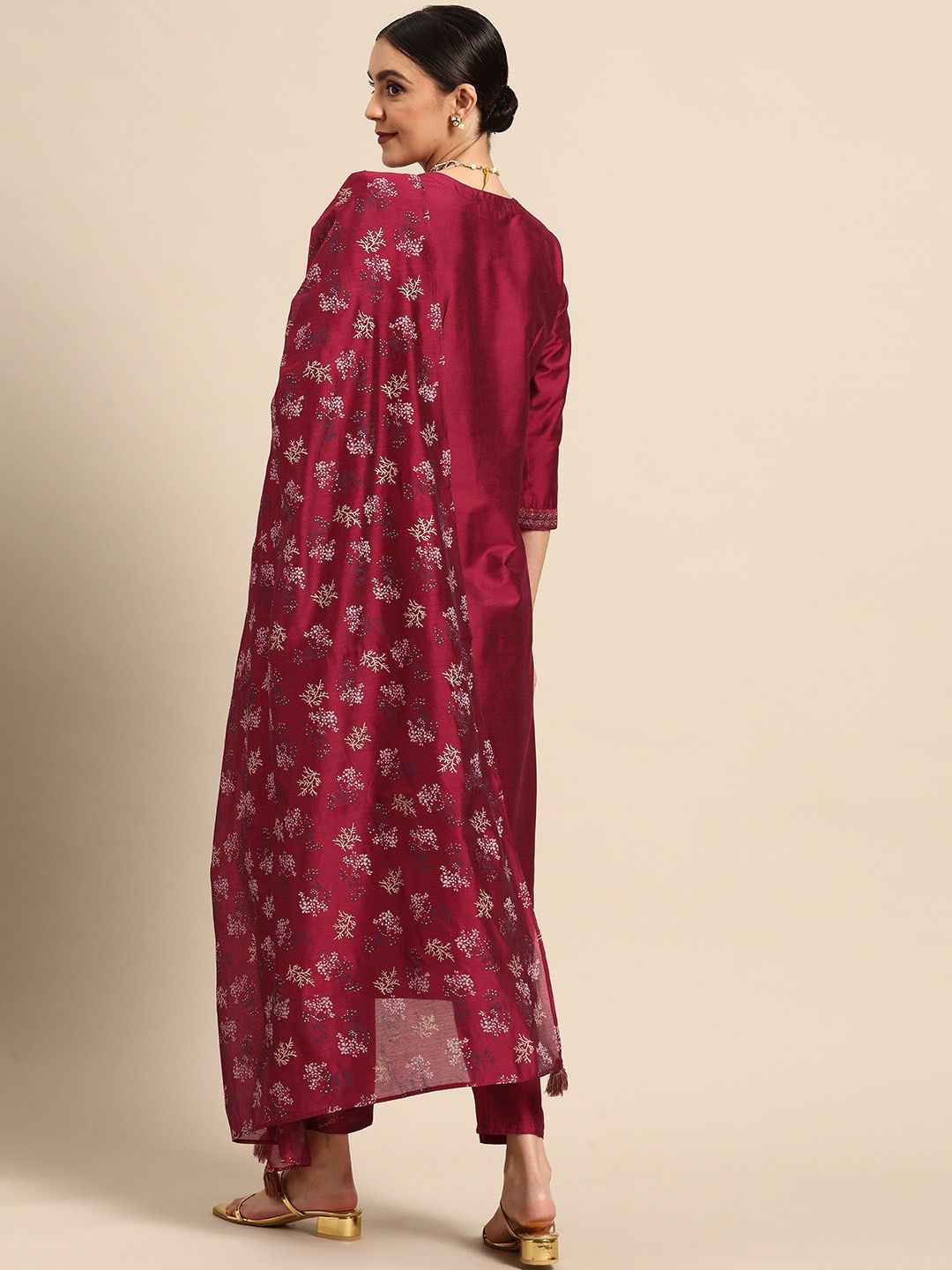 Embroidered Straight Kurta Set