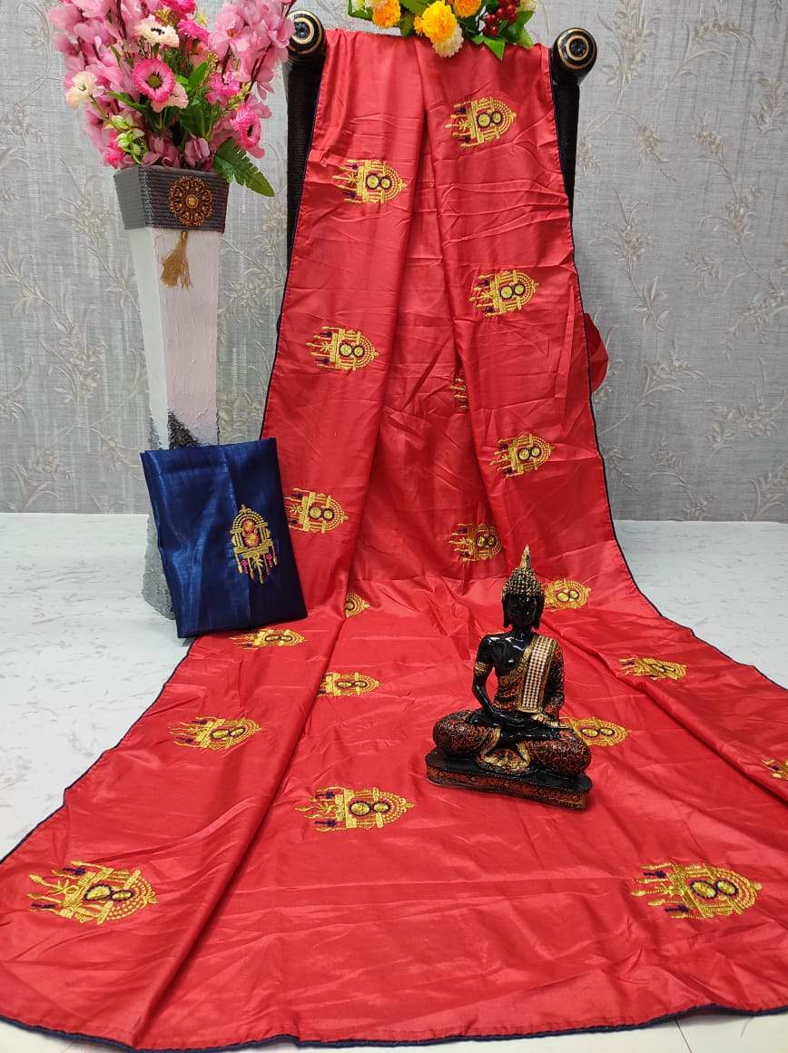 Women's Sana Silk Saree With Silk Blouse Piece