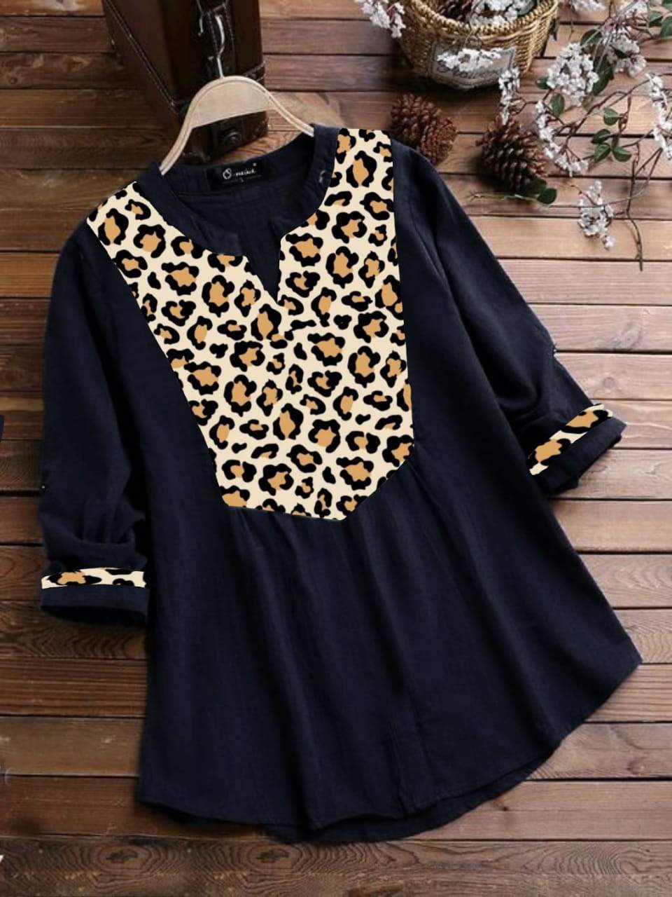 Women's Animal Printed Cotton Tunic