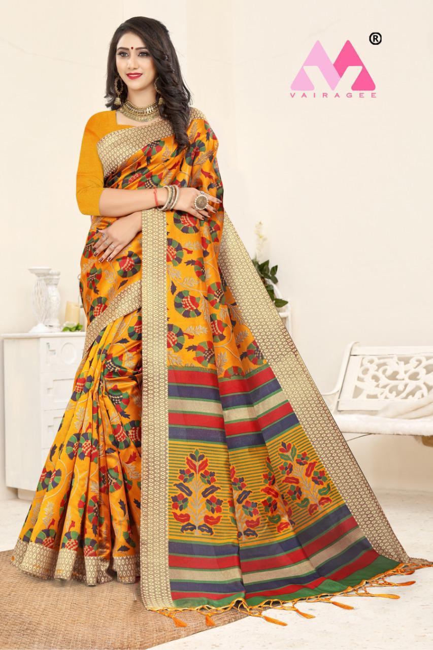 Women's Latest Soft Silk Saree With Blouse Piece