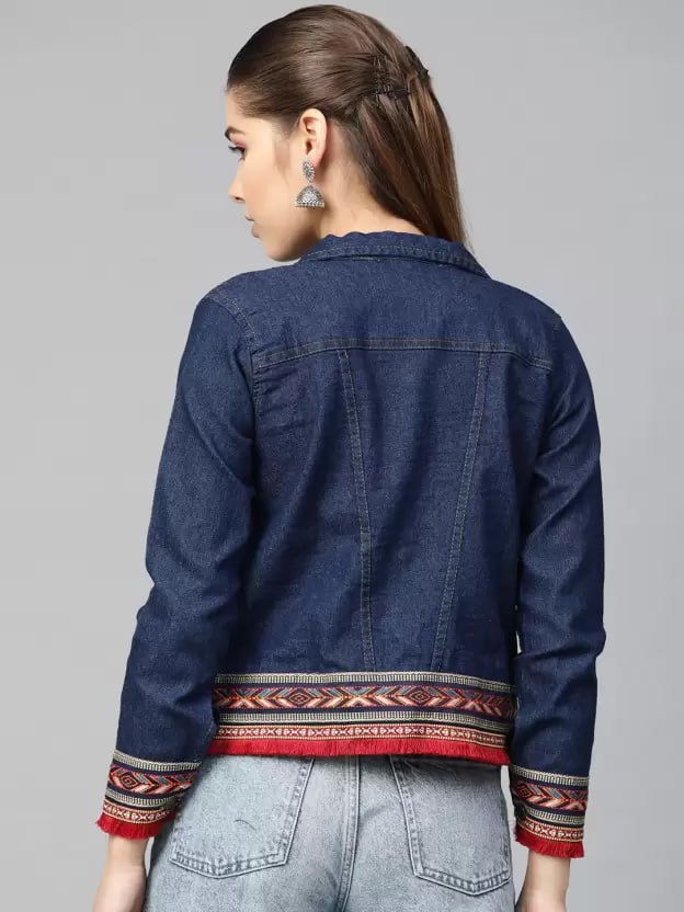 western denim stylish ther lase jacket