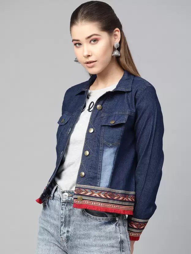 western denim stylish ther lase jacket